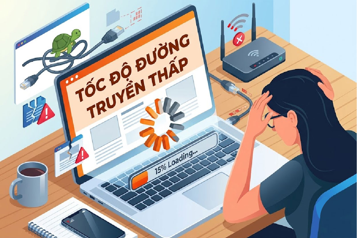 Tốc độ đường truyền thấp
