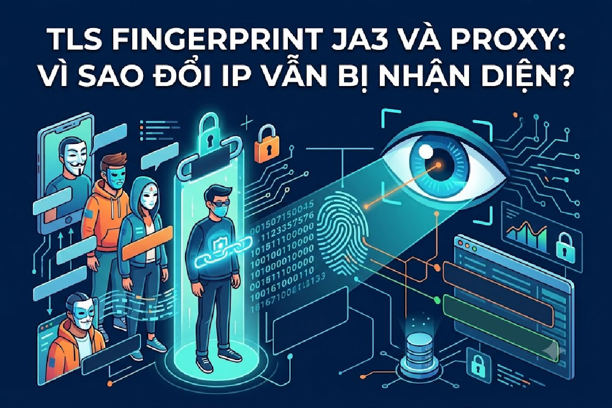 TLS Fingerprint JA3 Và Proxy: Vì Sao Đổi IP Vẫn Bị Nhận
