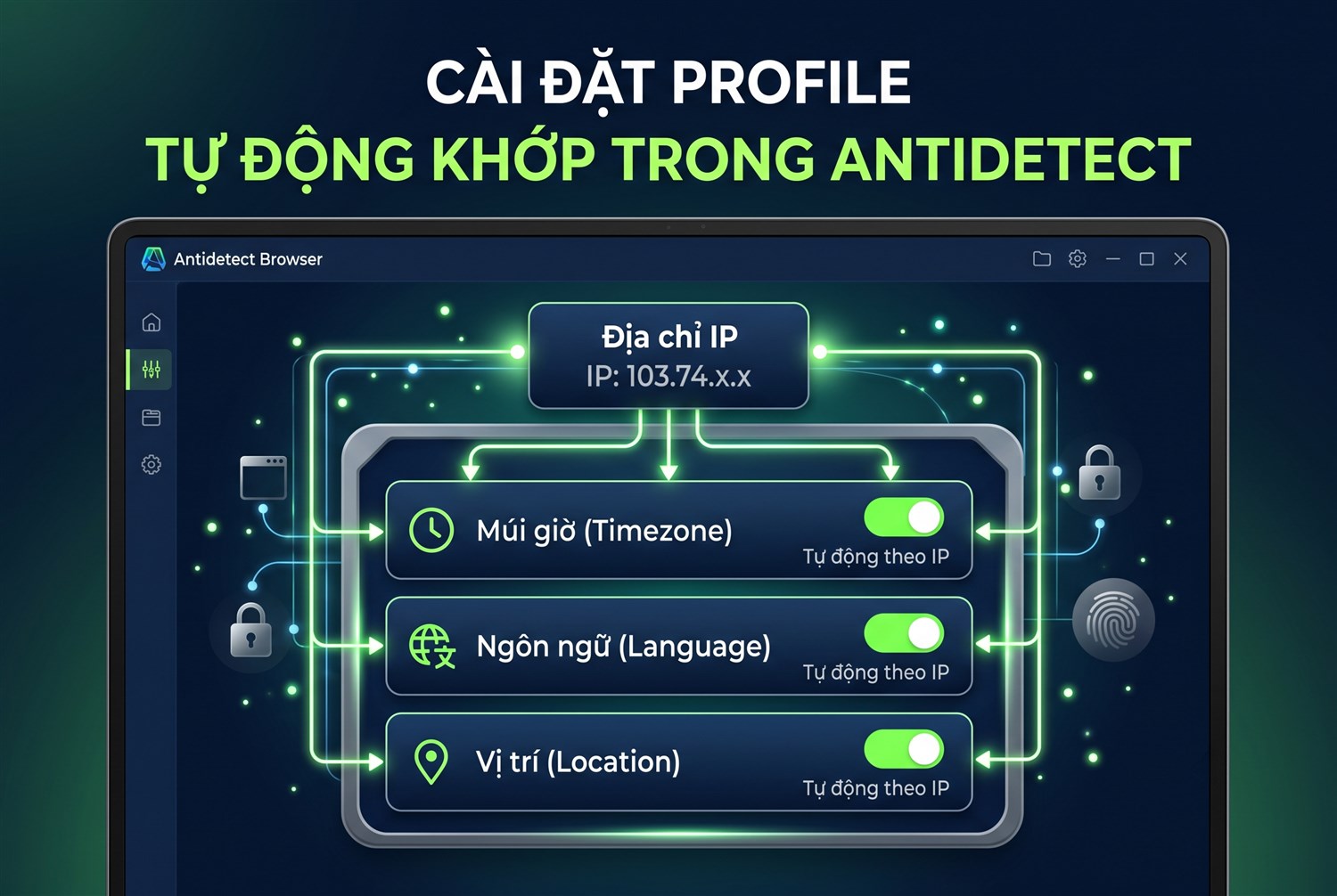 Tự động khớp trong antidetect