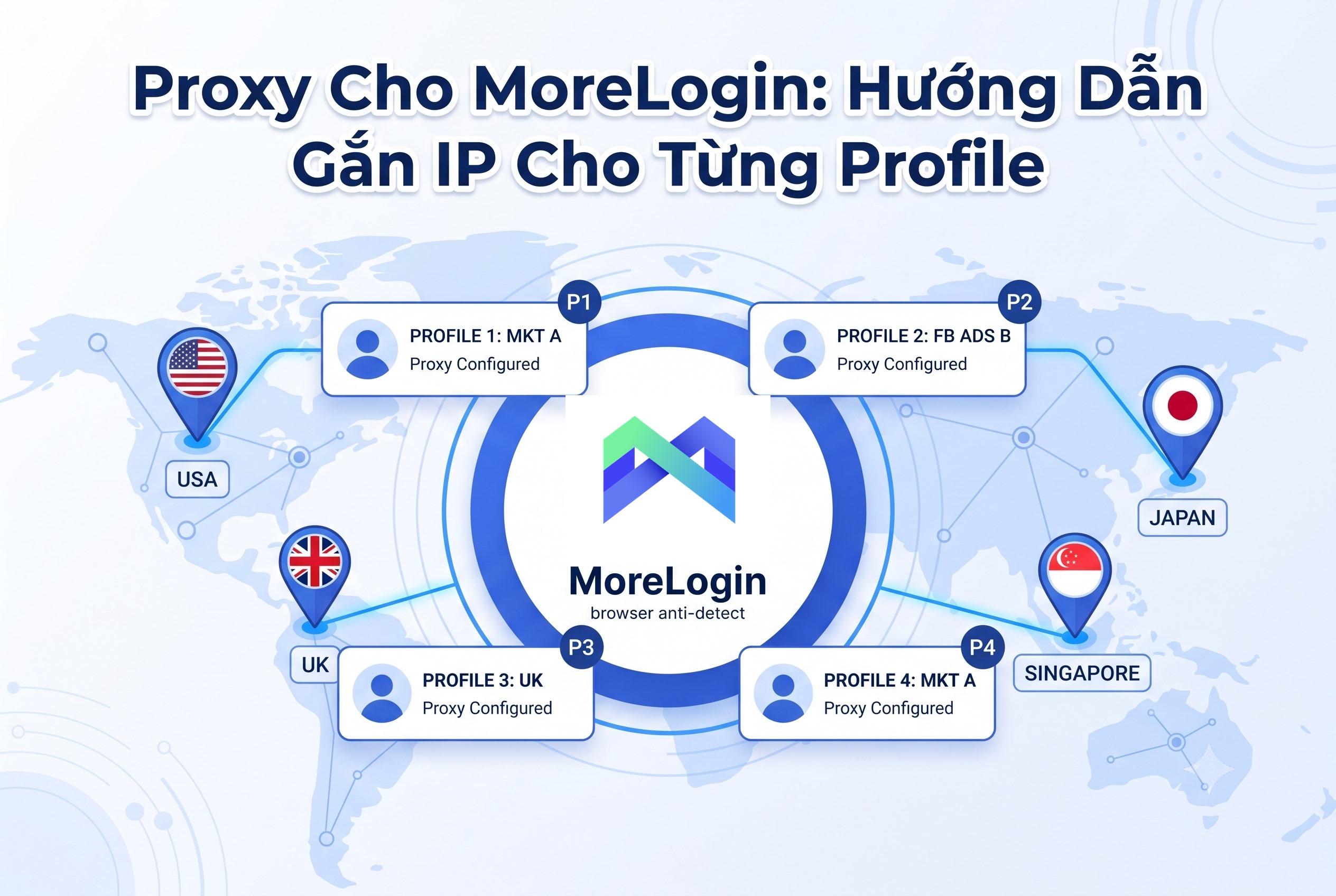 Proxy Cho MoreLogin: Hướng Dẫn Gắn IP Cho Từng Profile