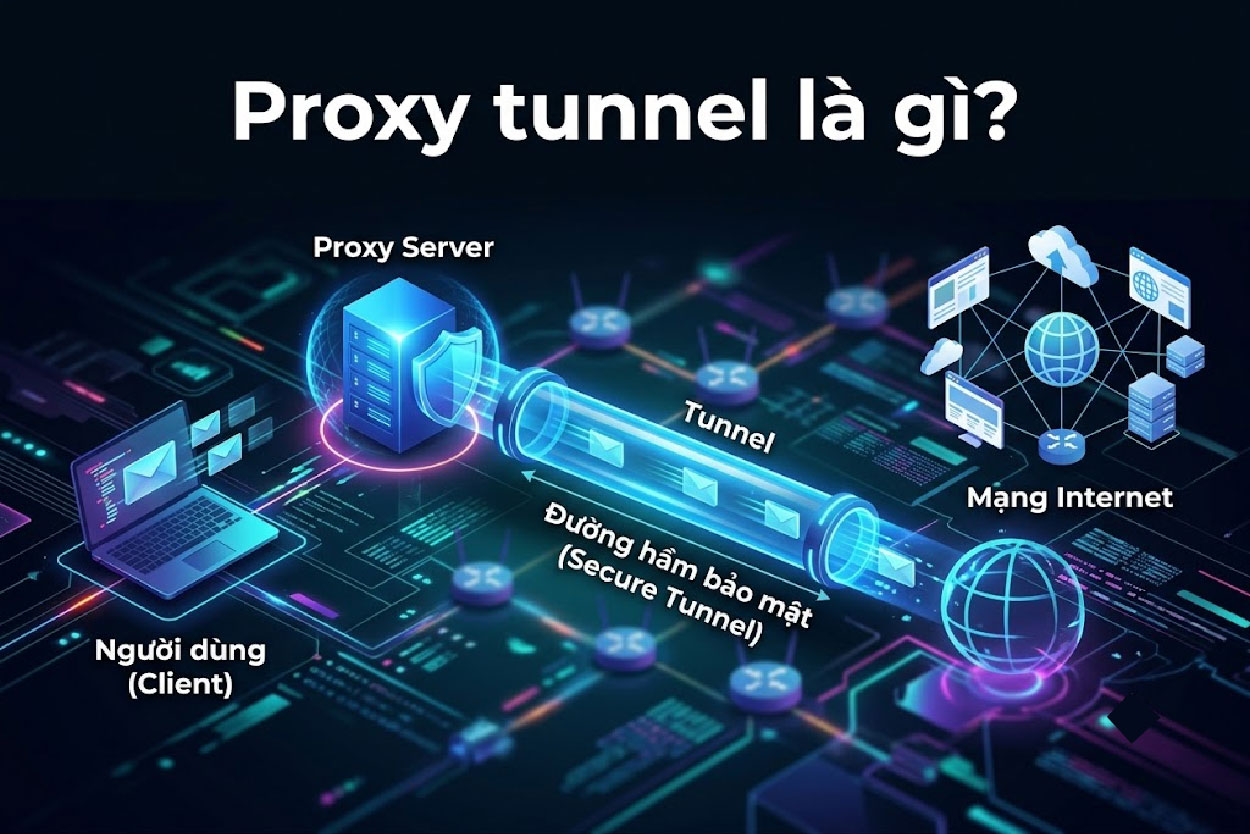 Proxy tunnel là gì? Cách hoạt động và lưu ý sử dụng
