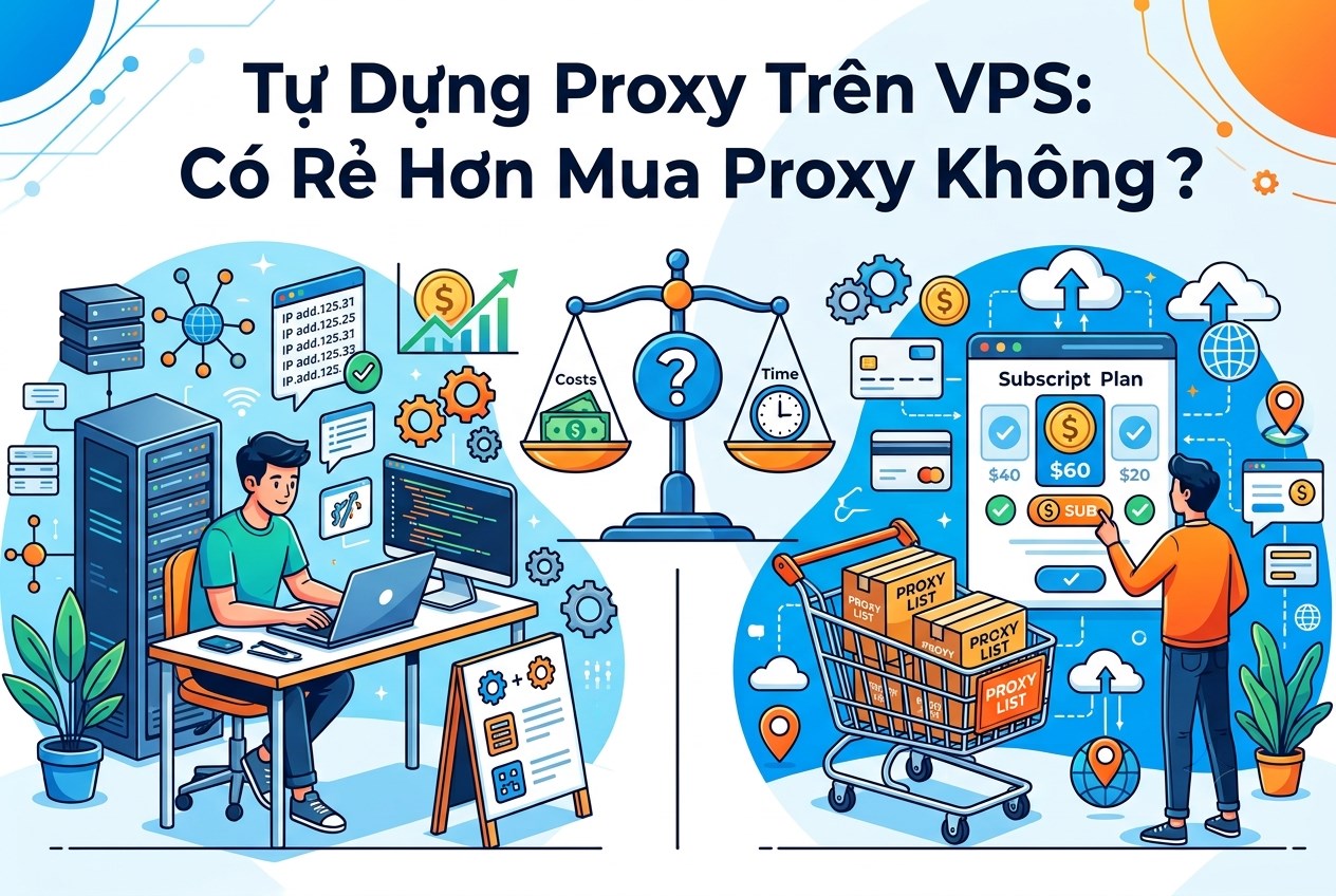 Tự Dựng Proxy Trên VPS: Có Rẻ Hơn Mua Proxy Không