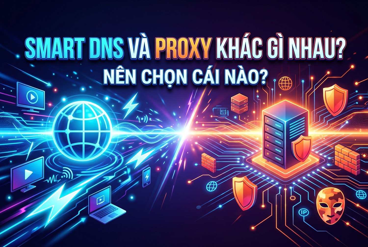 Smart DNS Và Proxy Khác Gì Nhau? Nên Chọn Cái Nào