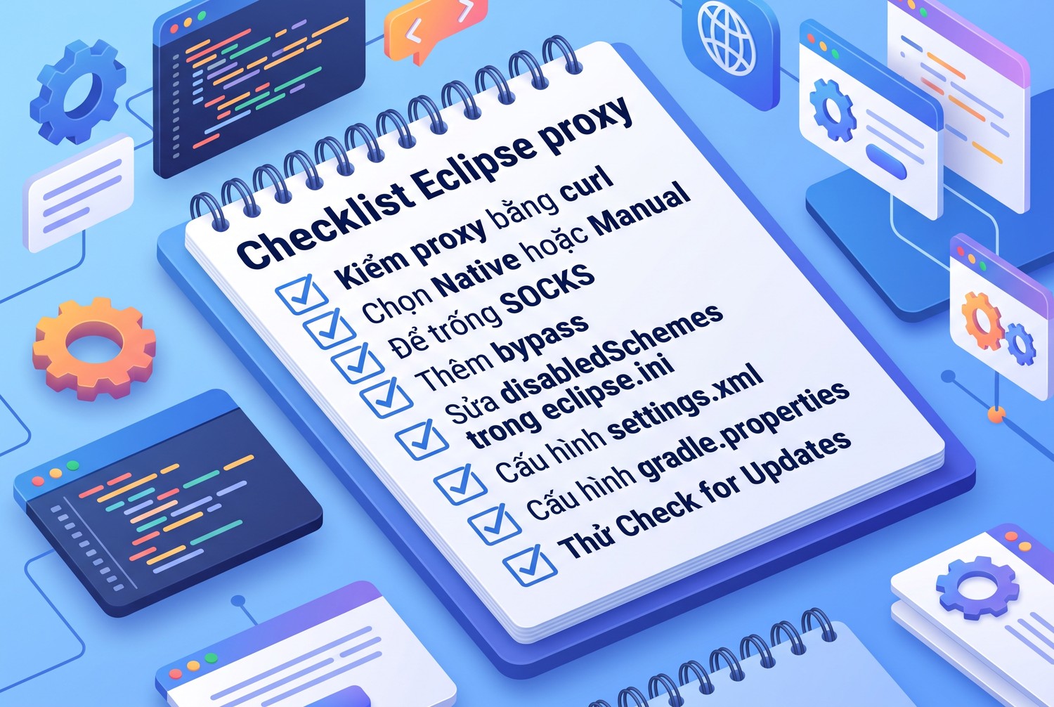 Checklist Eclipse proxy