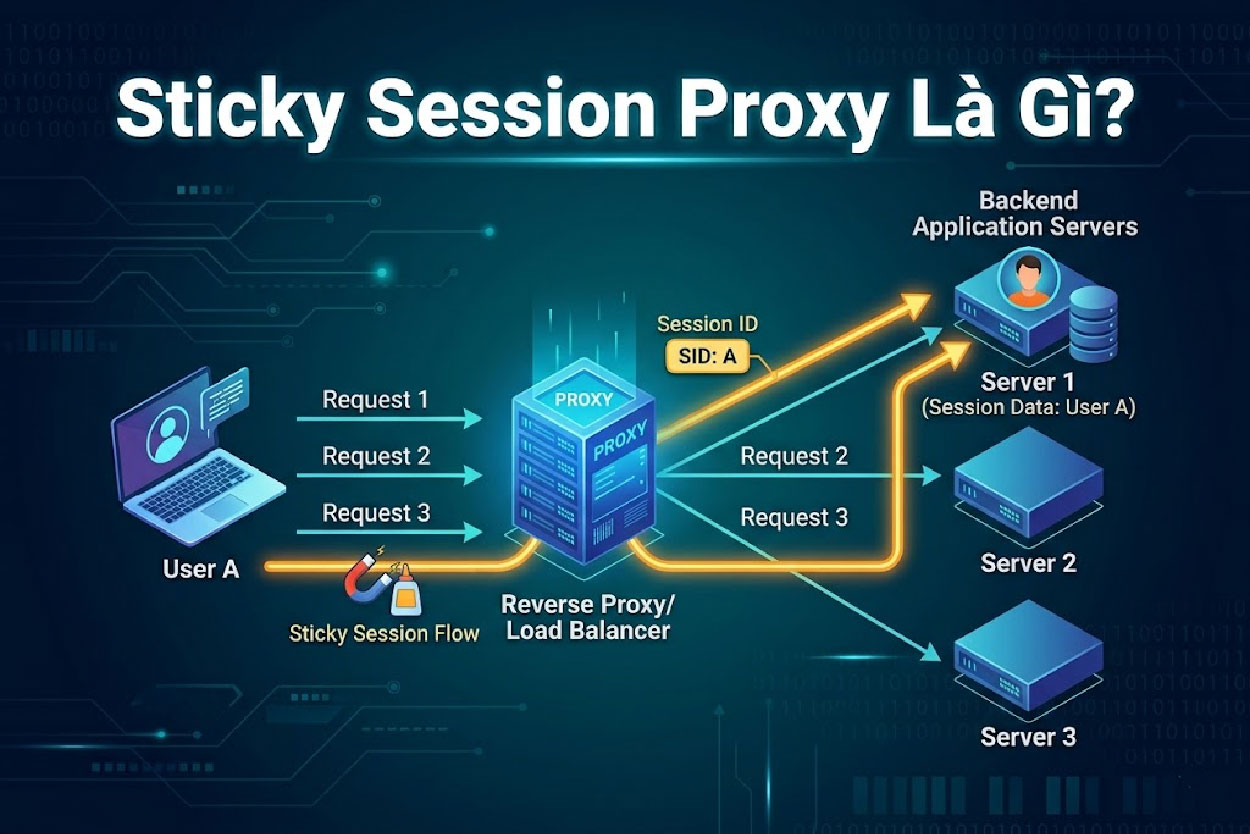 Sticky Session Proxy Là Gì? Cách Chọn Thời Gian Giữ IP