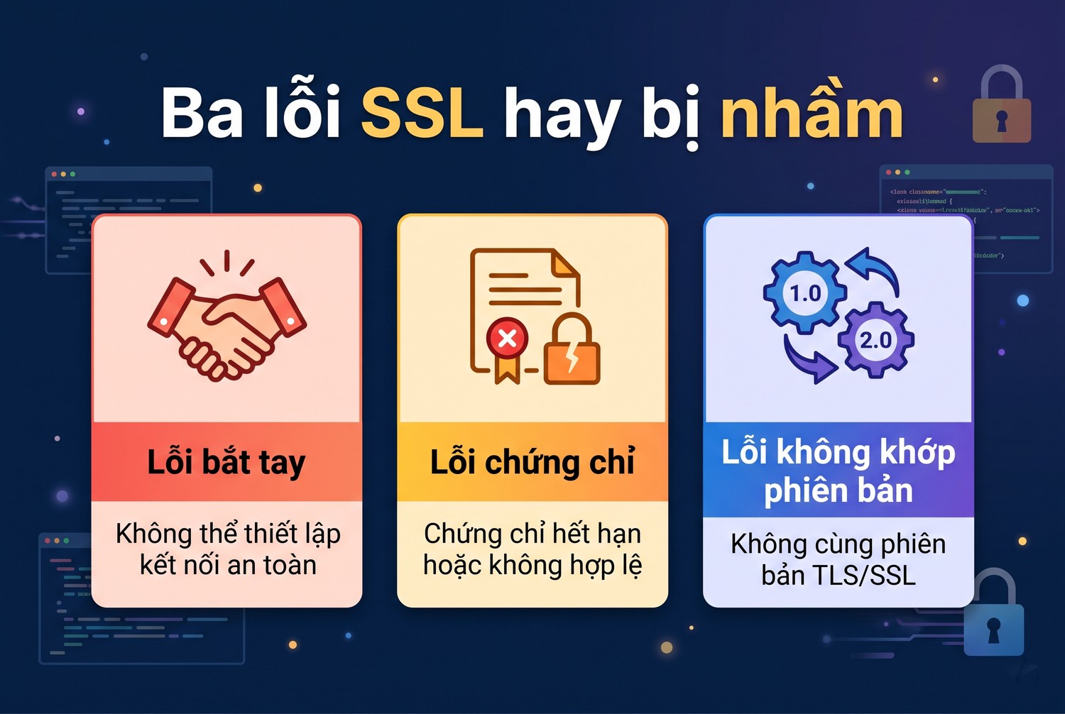 Ba lỗi SSL hay bị nhầm