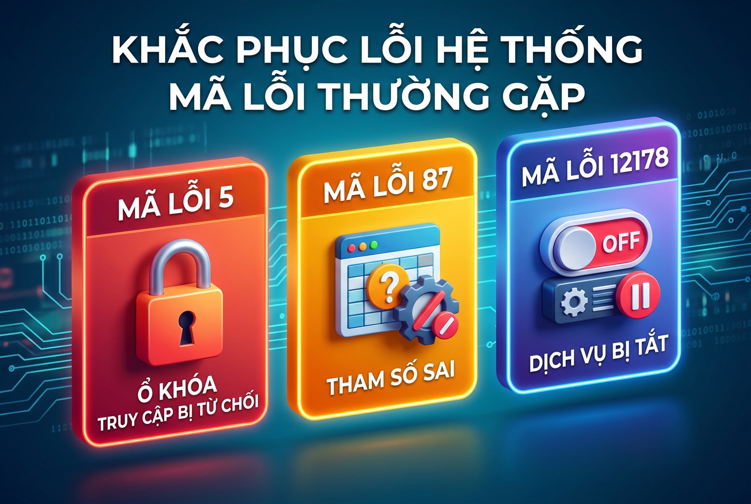 Mã lỗi 5, 87, 12178