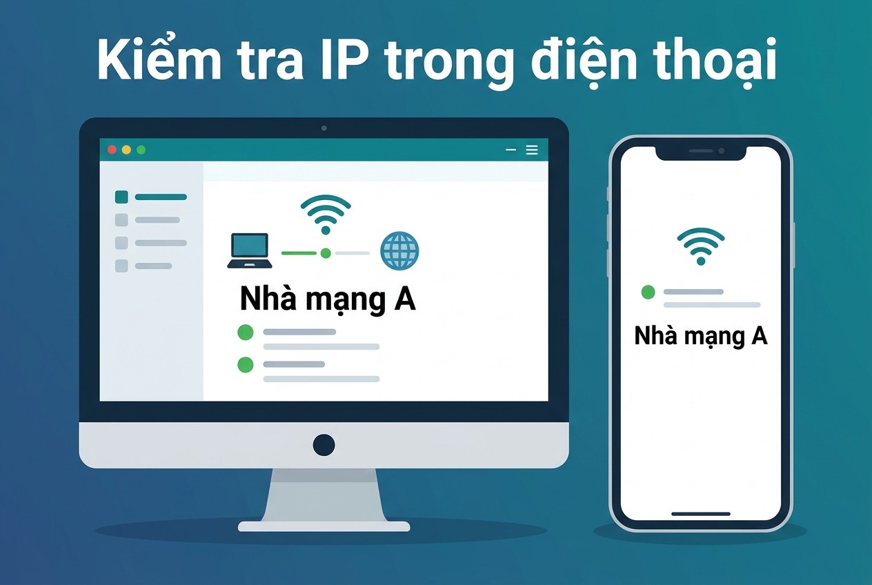 Kiểm tra IP trong điện thoại