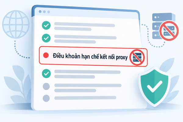 Điều khoản hạn chế kết nối proxy