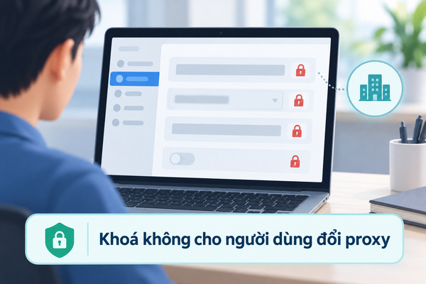 Khoá không cho người dùng đổi proxy