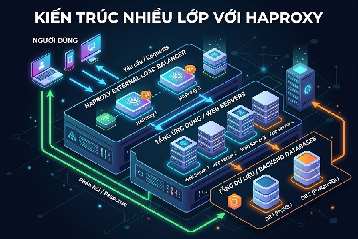 Kiến trúc nhiều lớp với HAProxy