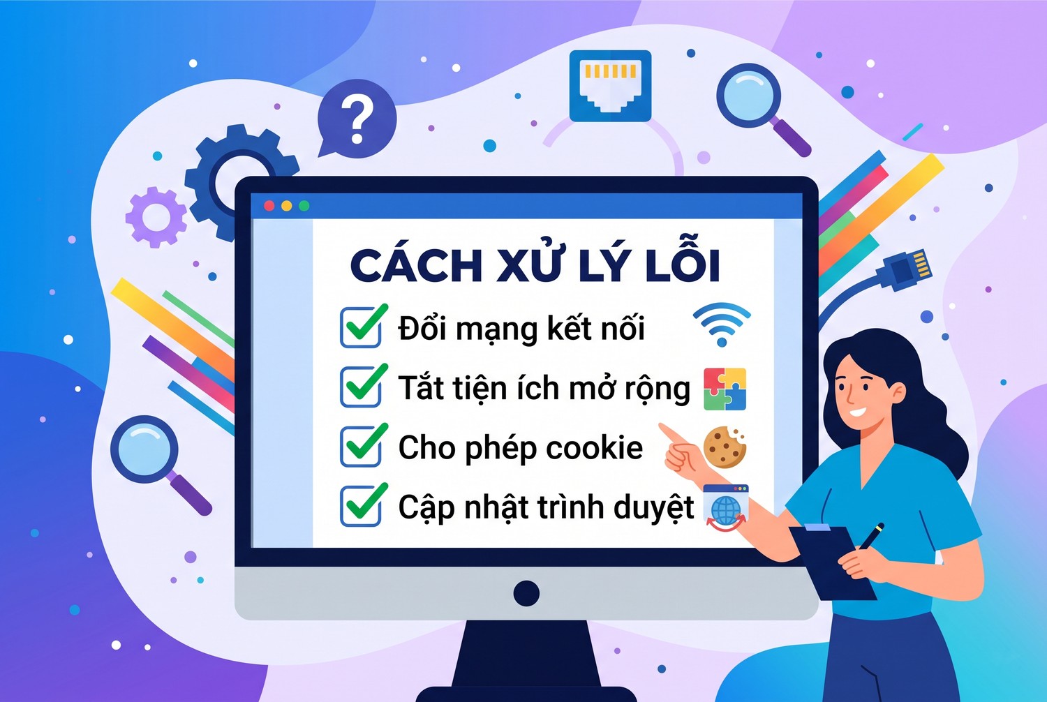 Cách xử lý cho người dùng thật