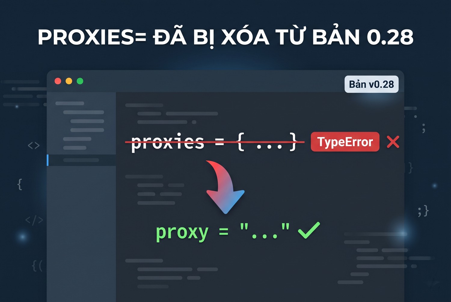 proxies= đã bị xóa từ bản 0.28