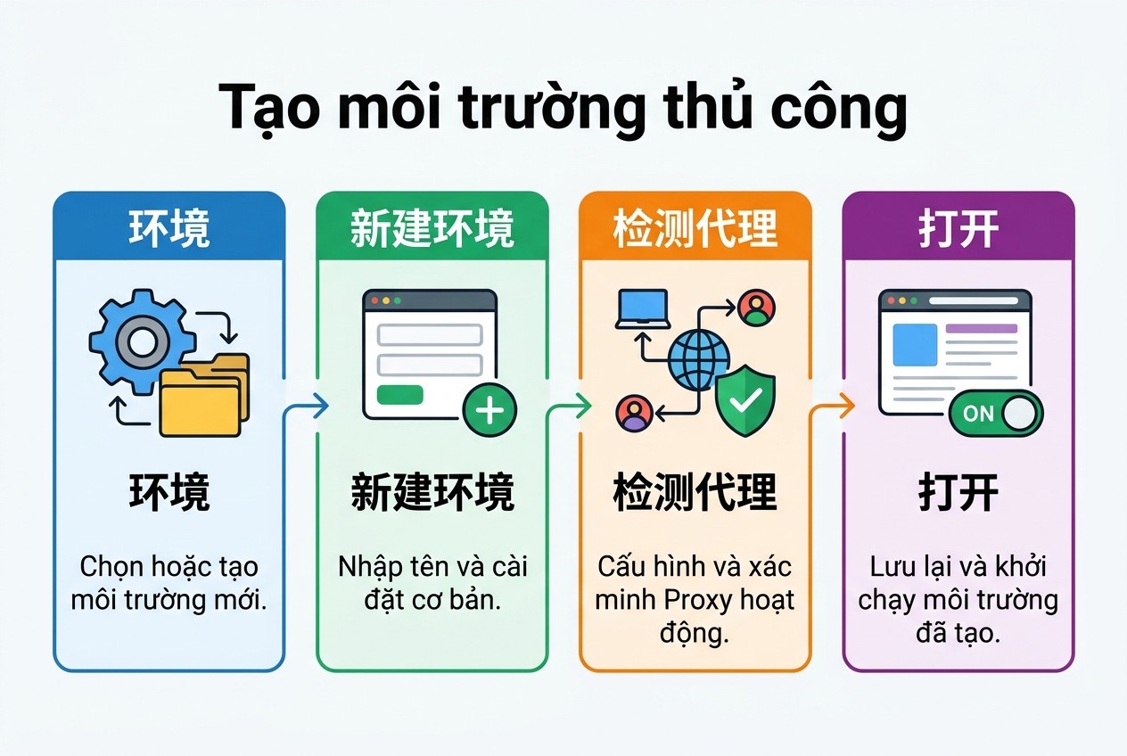 Tạo môi trường thủ công