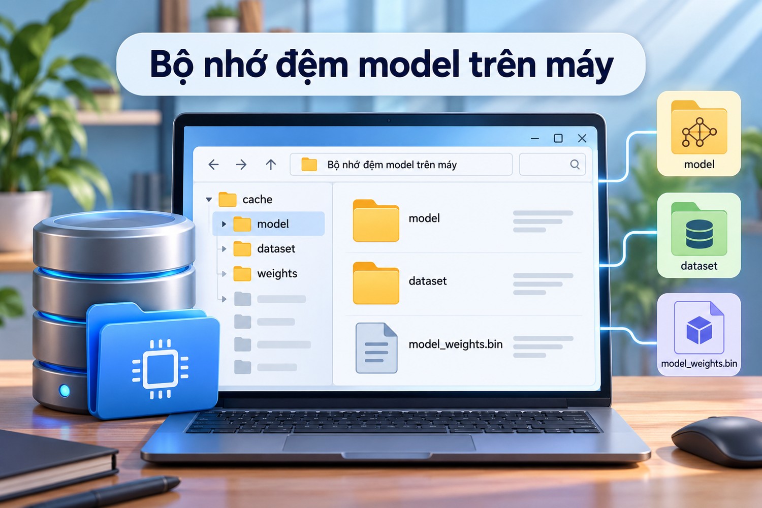 Bộ nhớ đệm model trên máy