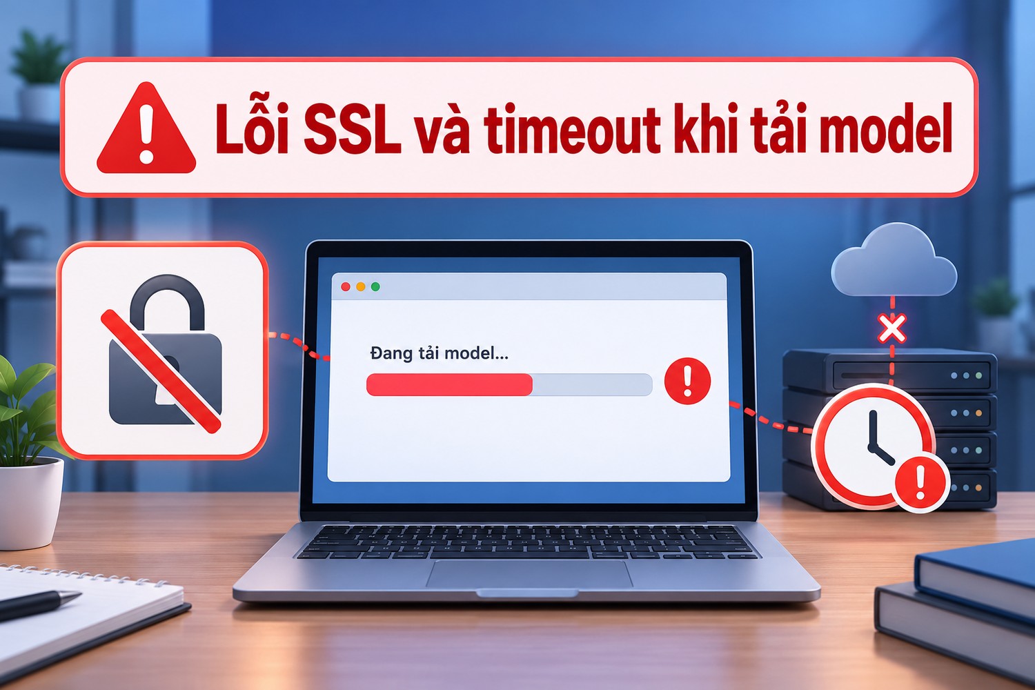 Lỗi SSL và timeout khi tải model