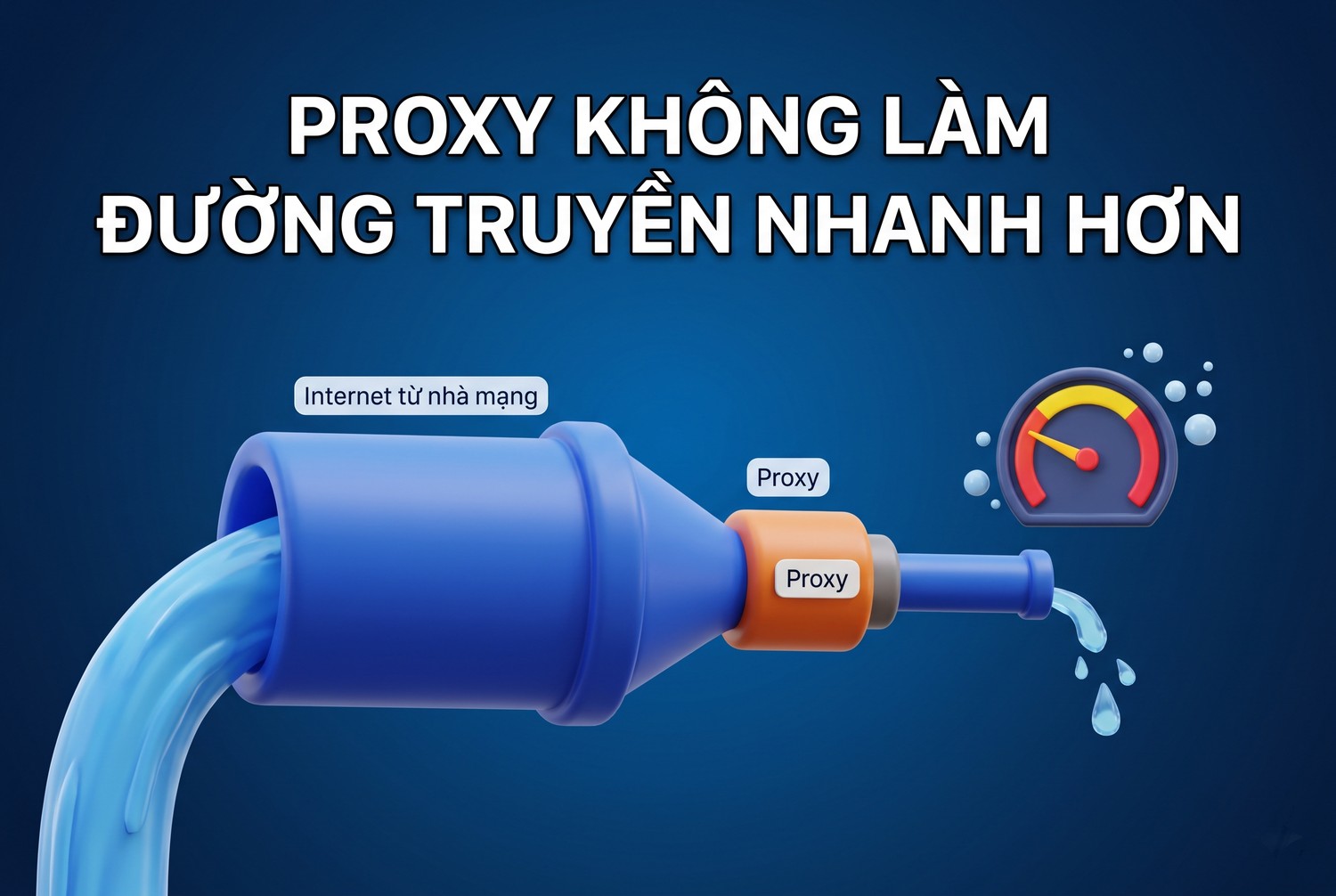 Proxy không làm đường truyền nhanh hơn