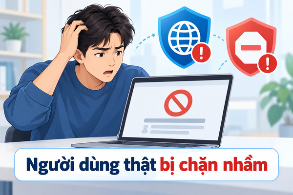 Người dùng thật bị chặn nhầm