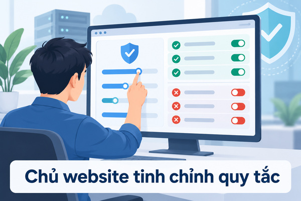 Chủ website tinh chỉnh quy tắc