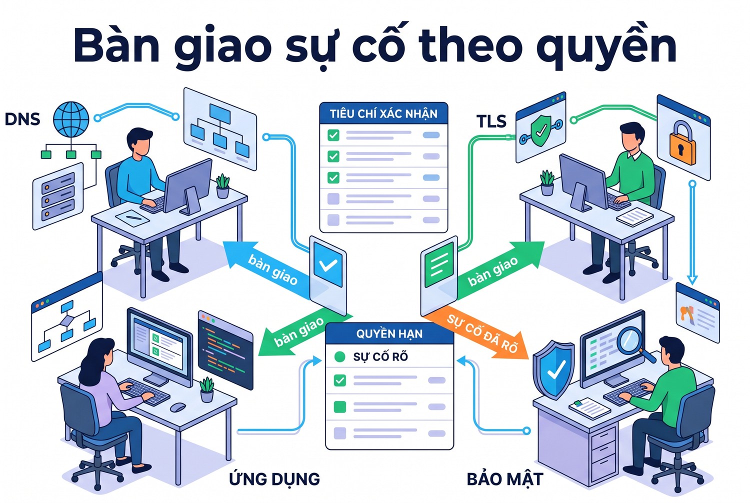 Bàn giao sự cố theo quyền