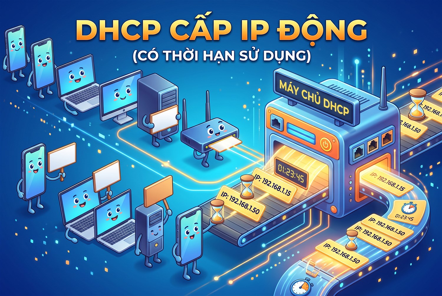 DHCP cấp IP động
