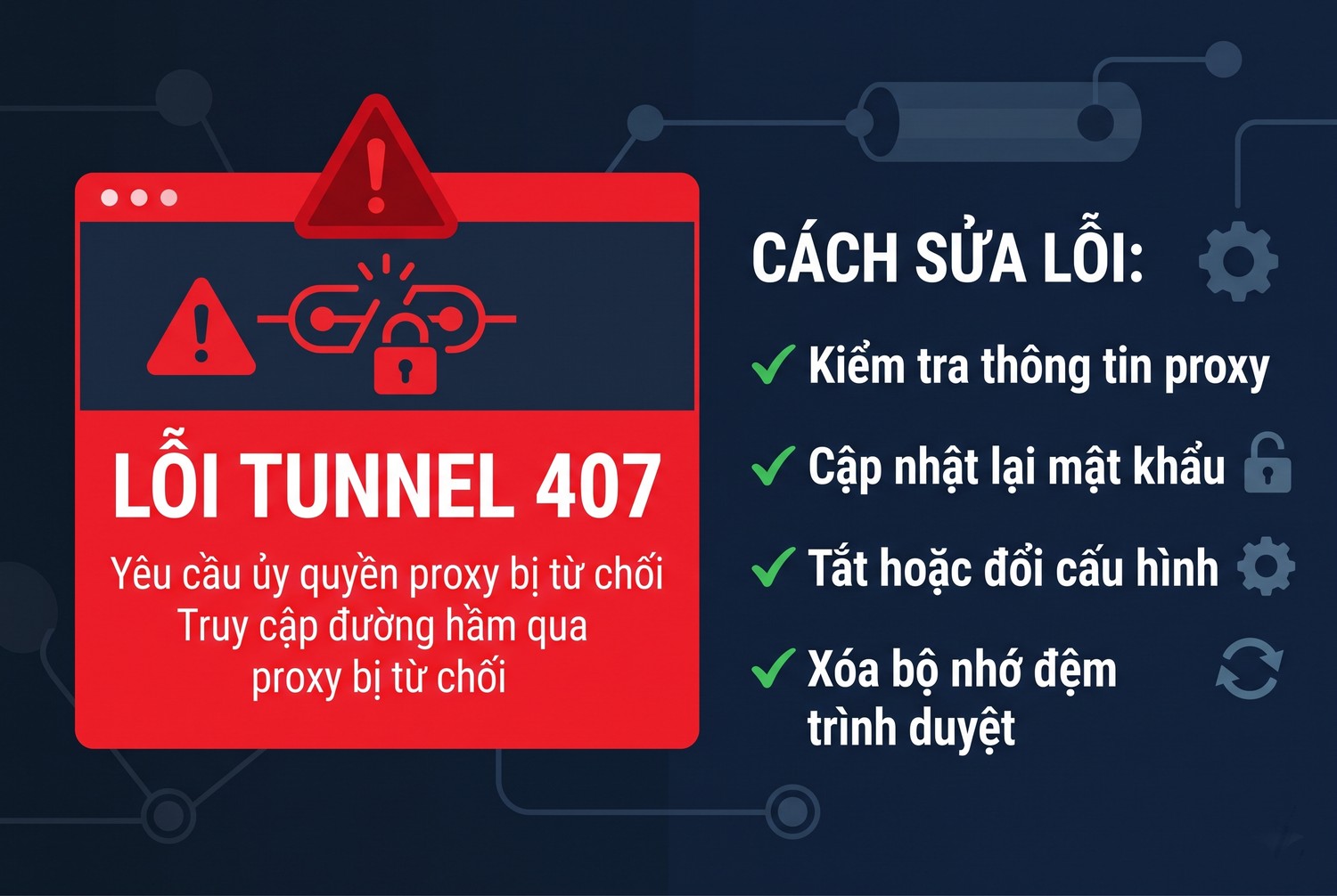 Sửa lỗi tunnel 407