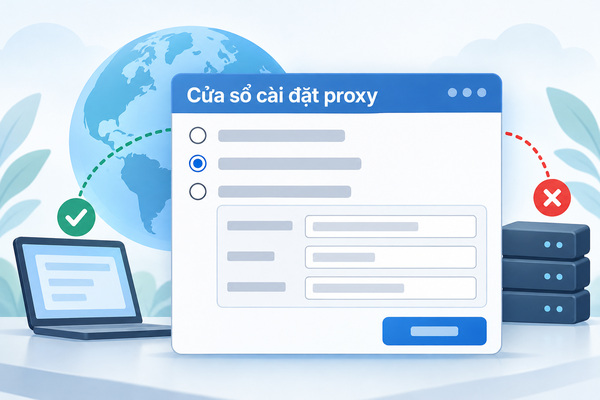 Cửa sổ cài đặt proxy