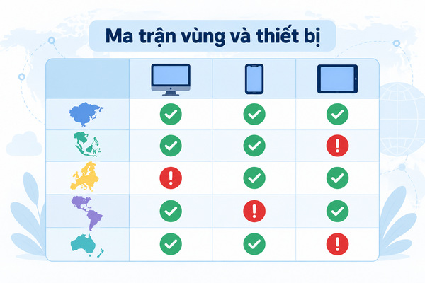 Ma trận vùng và thiết bị