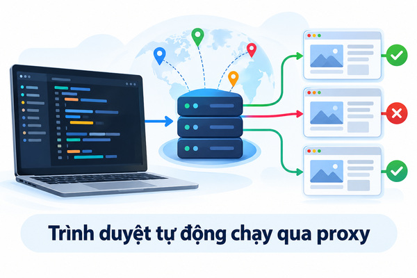 Trình duyệt tự động chạy qua proxy