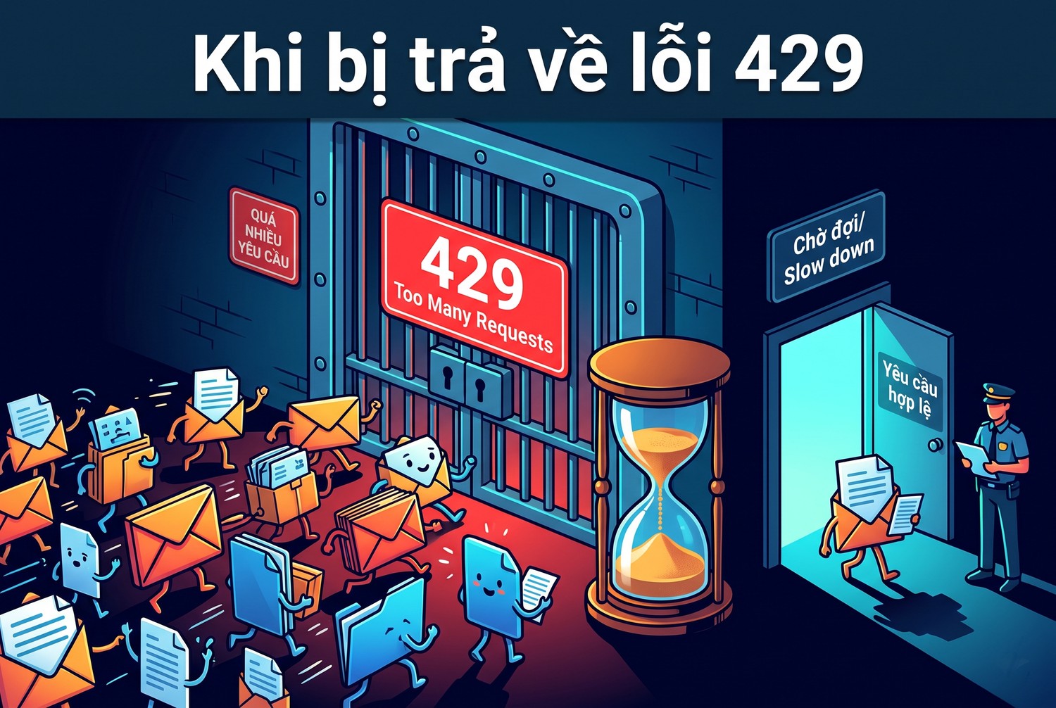 Khi bị trả về lỗi 429
