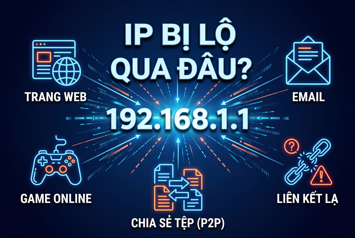 IP bị lộ qua đâu