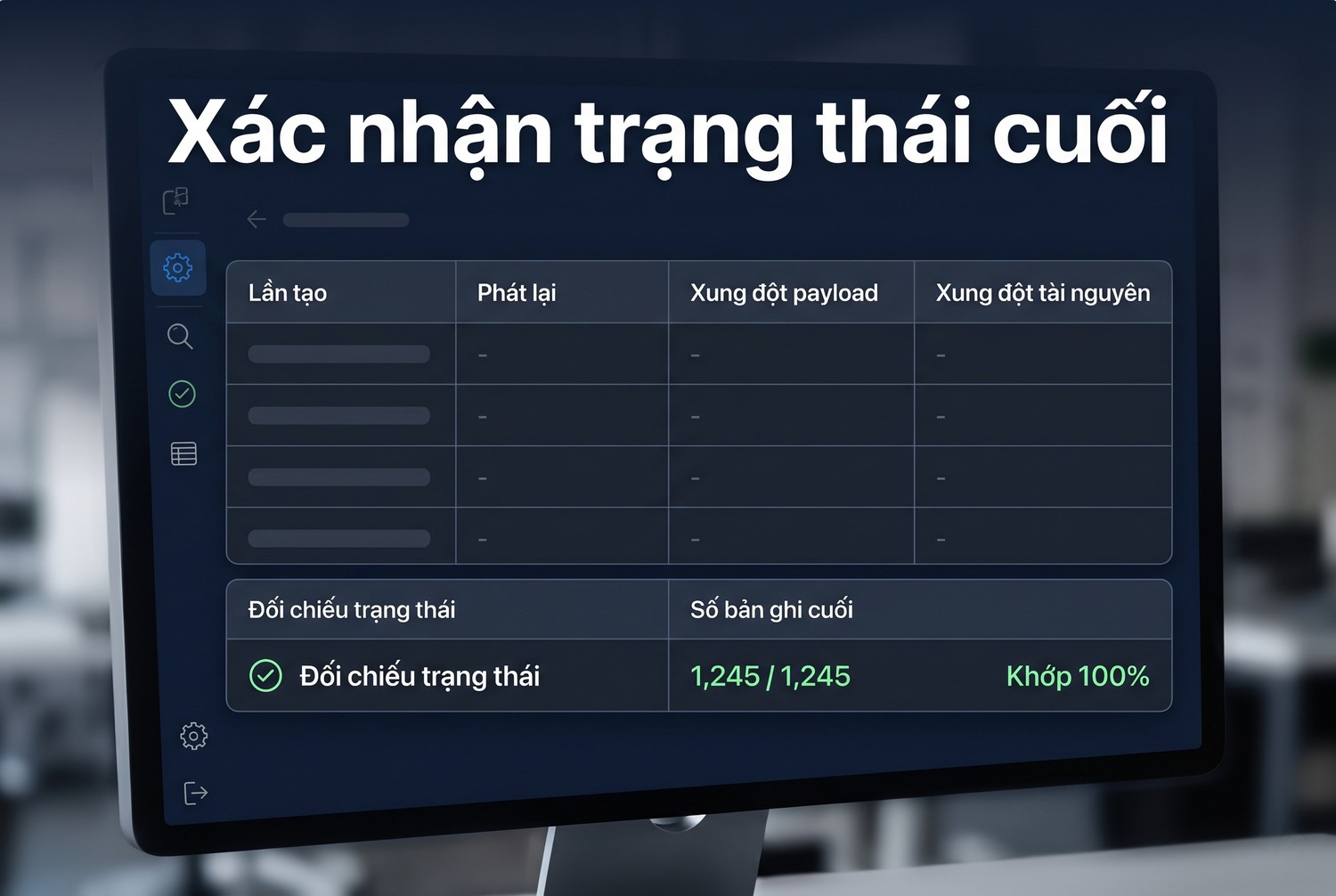 Xác nhận trạng thái cuối