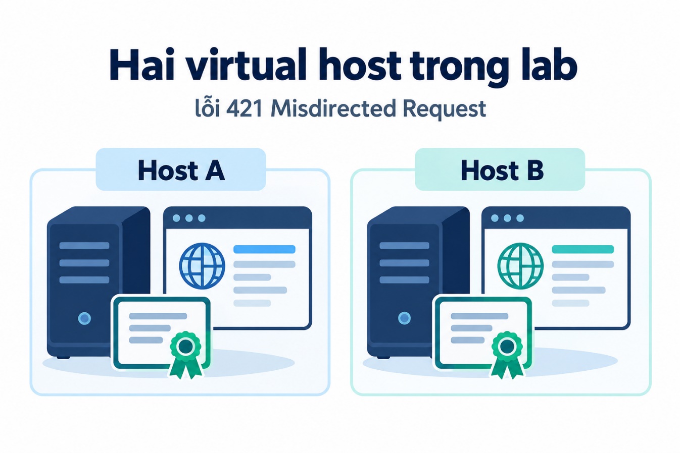 Hai virtual host trong lab