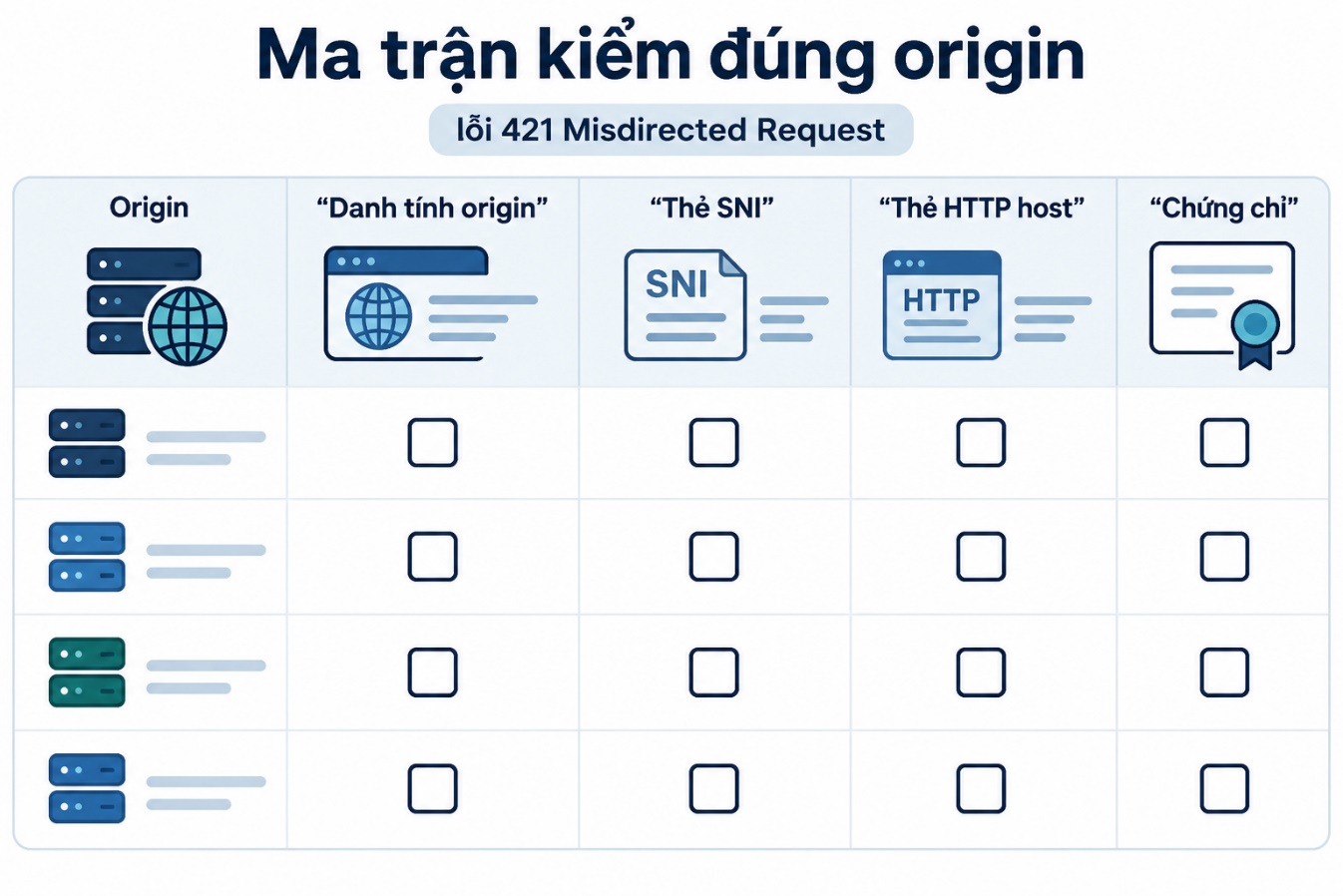 Ma trận kiểm đúng origin