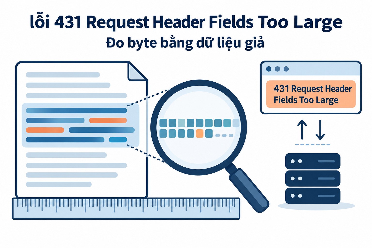 Đo byte bằng dữ liệu giả