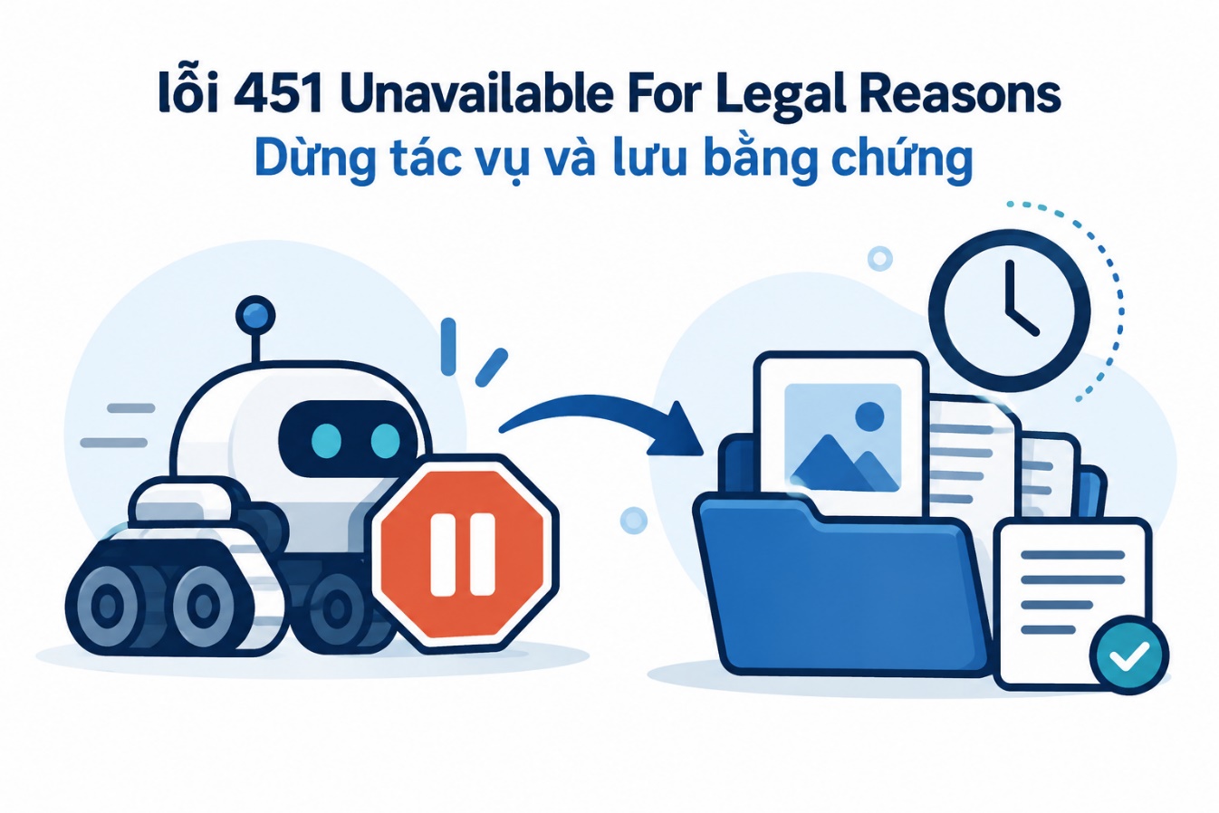Dừng tác vụ và lưu bằng chứng