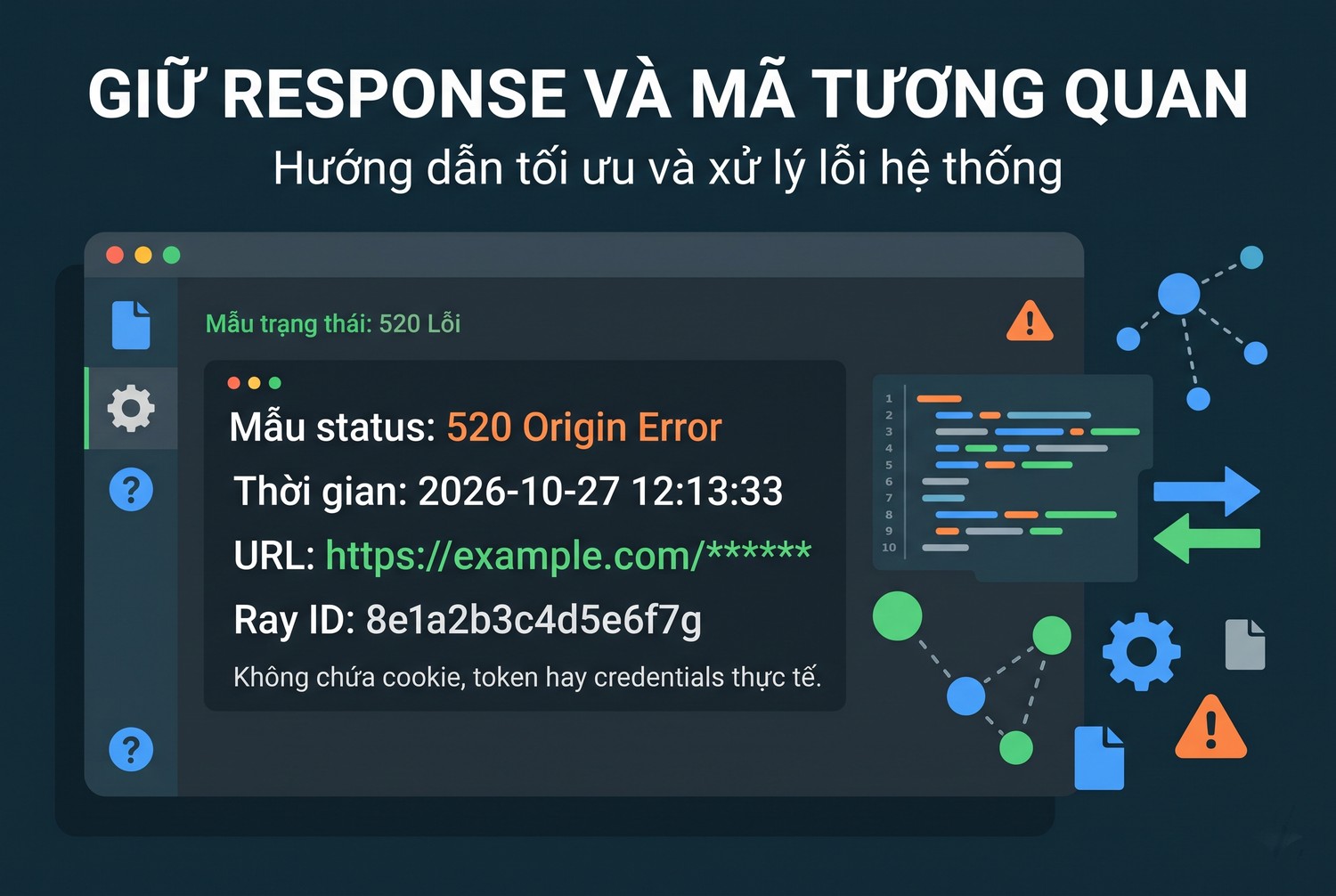Giữ response và mã tương quan
