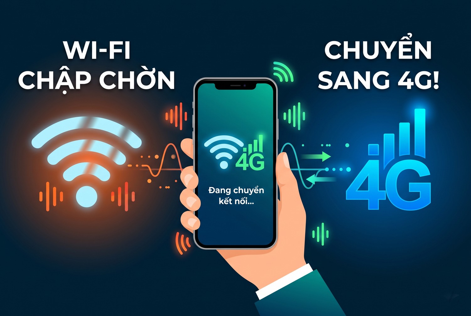 Wi-Fi chập chờn và chuyển 4G