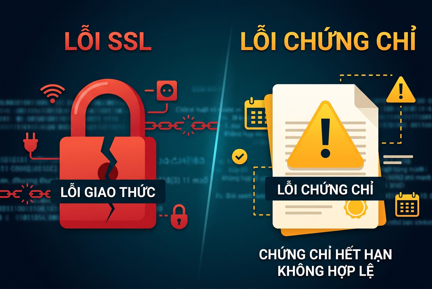 Phân biệt lỗi SSL và lỗi chứng chỉ