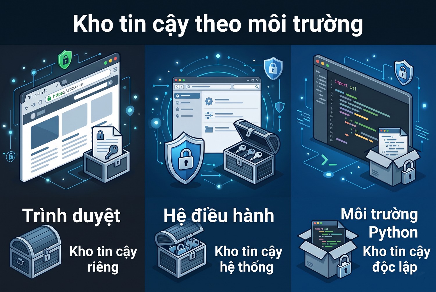 Kho tin cậy theo môi trường