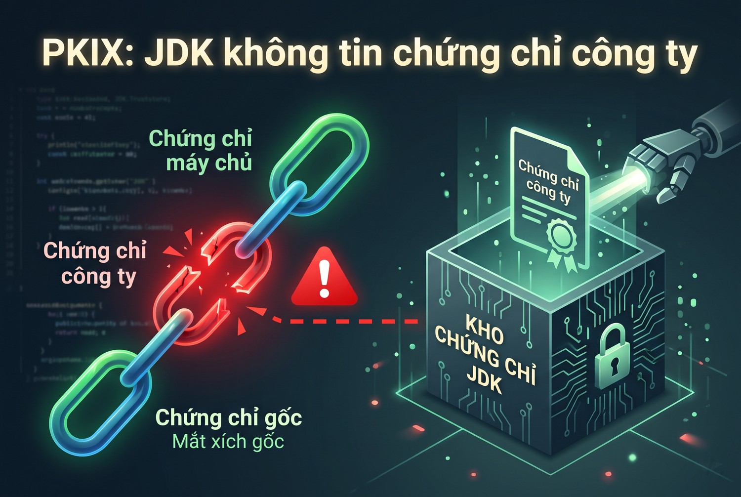 PKIX: JDK không tin chứng chỉ công ty