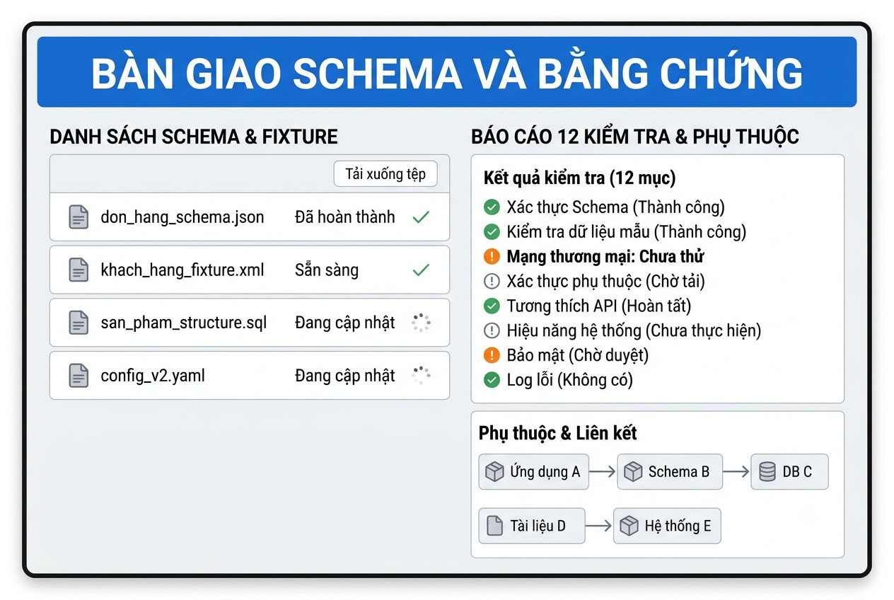 Bàn giao schema và bằng chứng