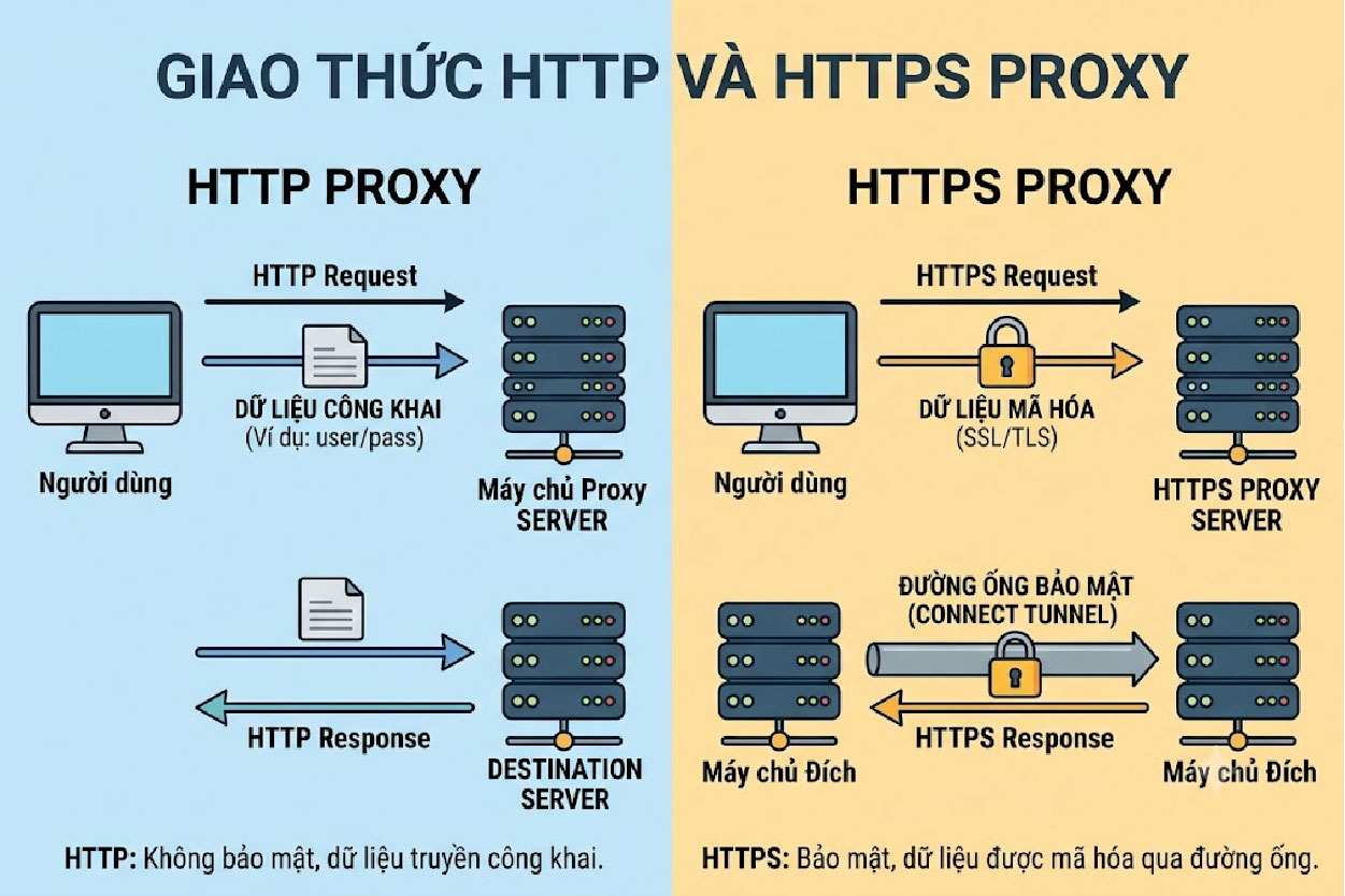 Giao thức HTTP và HTTPS proxy