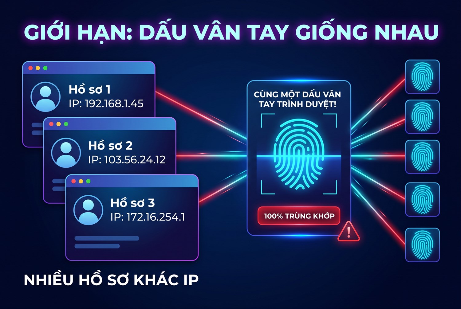 Giới hạn: dấu vân tay giống nhau