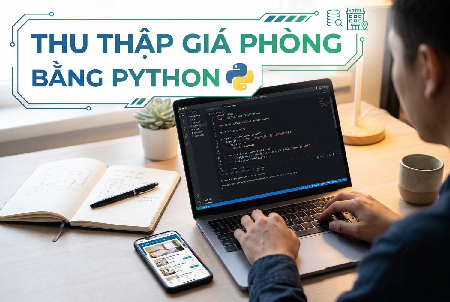 Thu thập giá phòng bằng Python