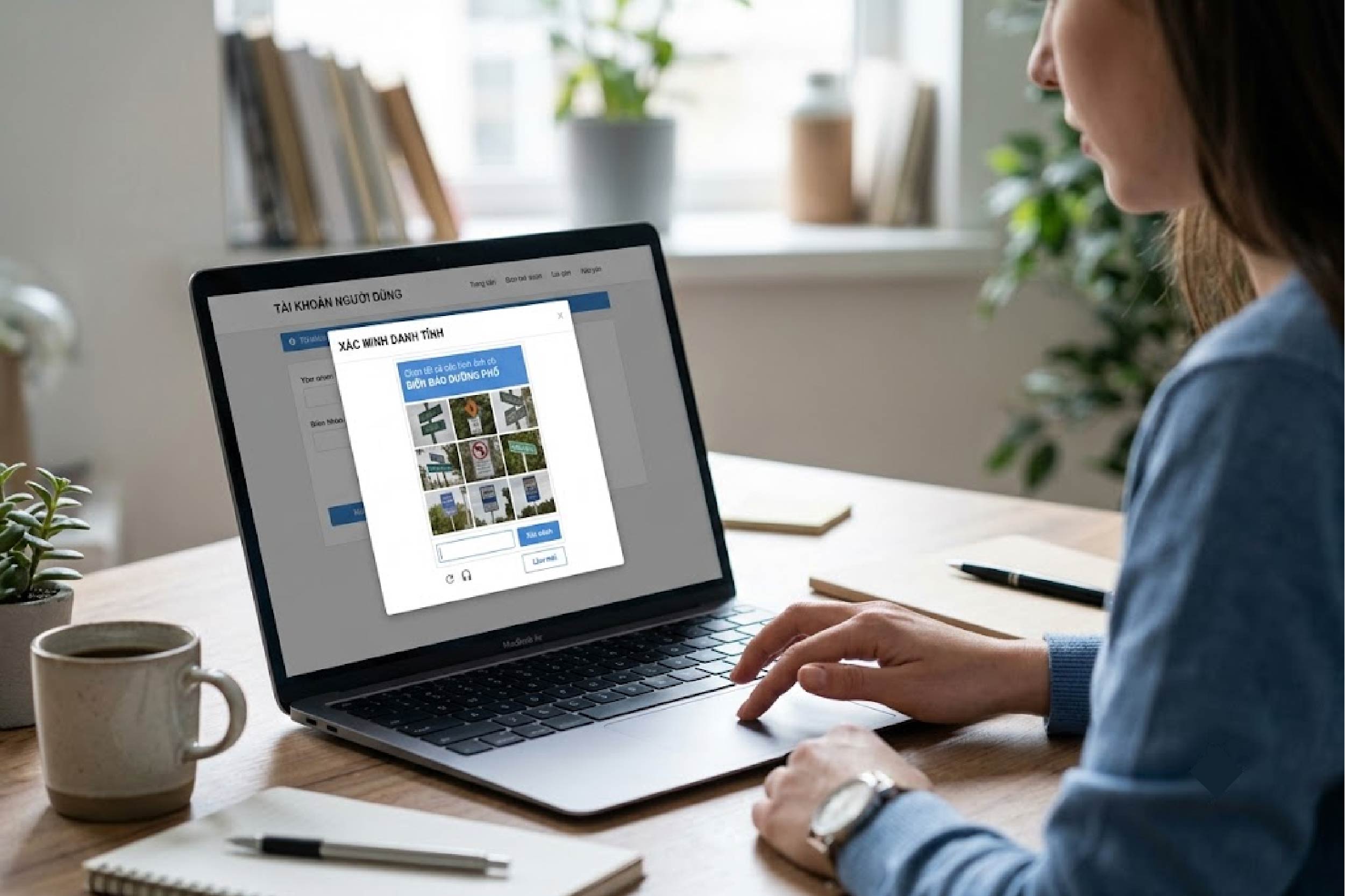 Xuất hiện mã CAPTCHA khi sử dụng website