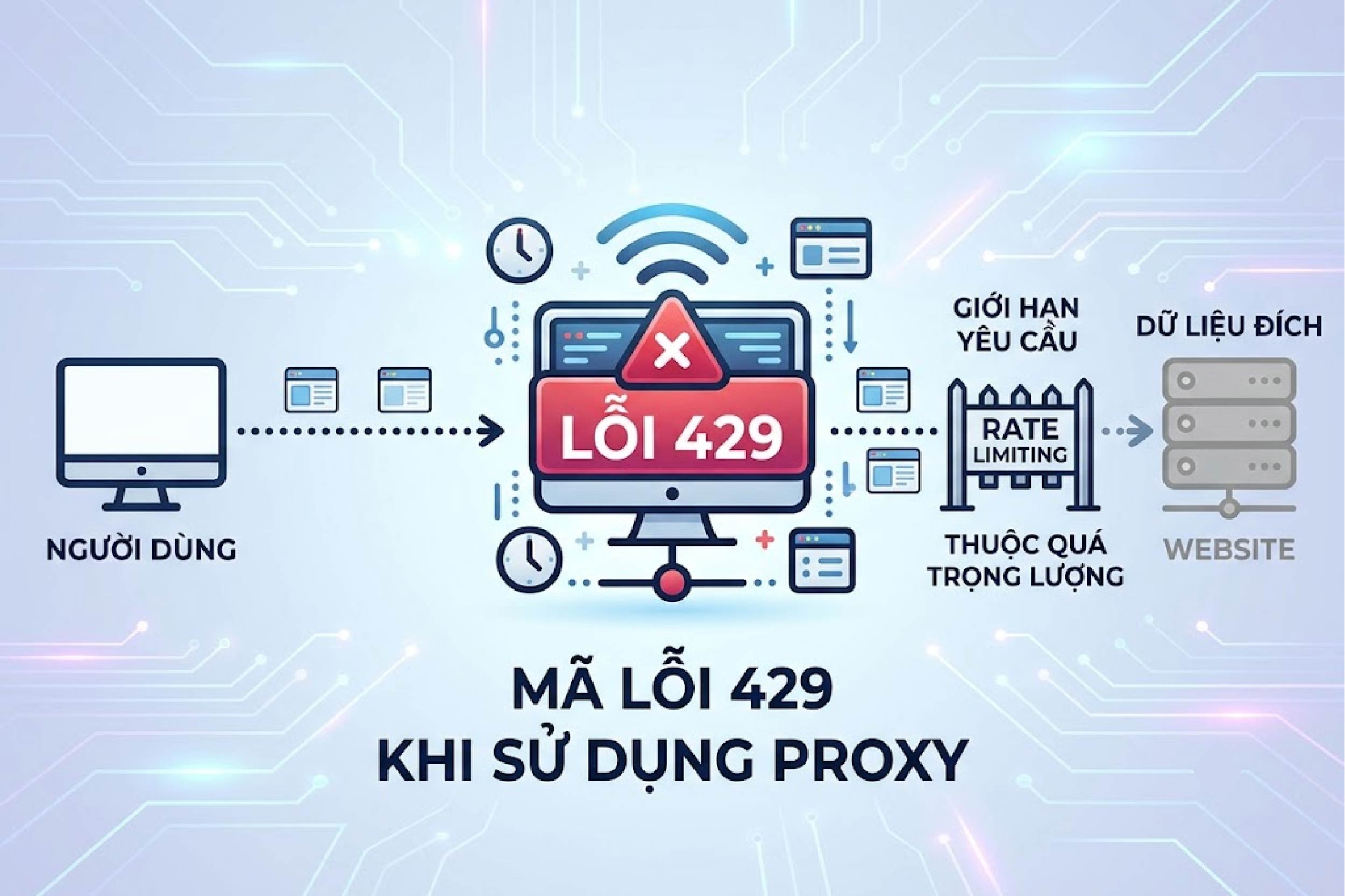 Mã lỗi 429 khi sử dụng proxy