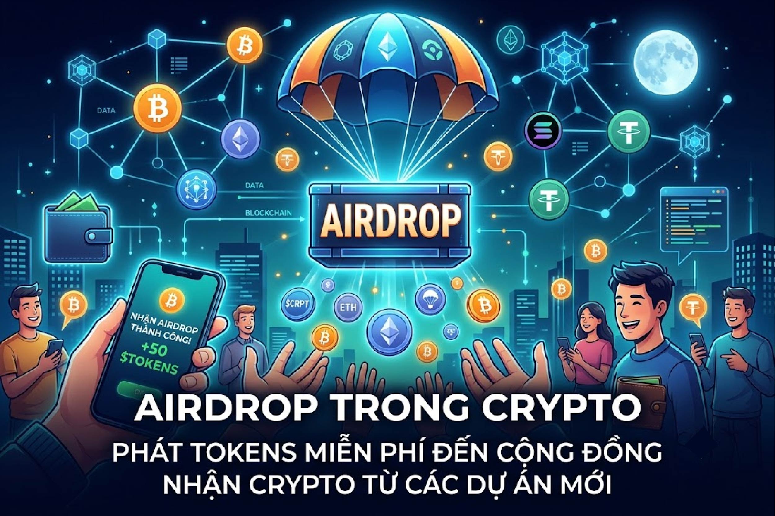 Airdrop trong crypto