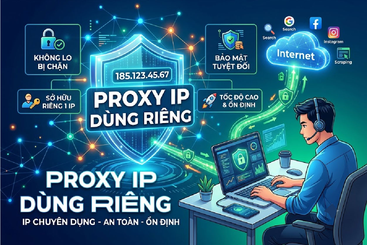 Proxy IP d&ugrave;ng ri&ecirc;ng