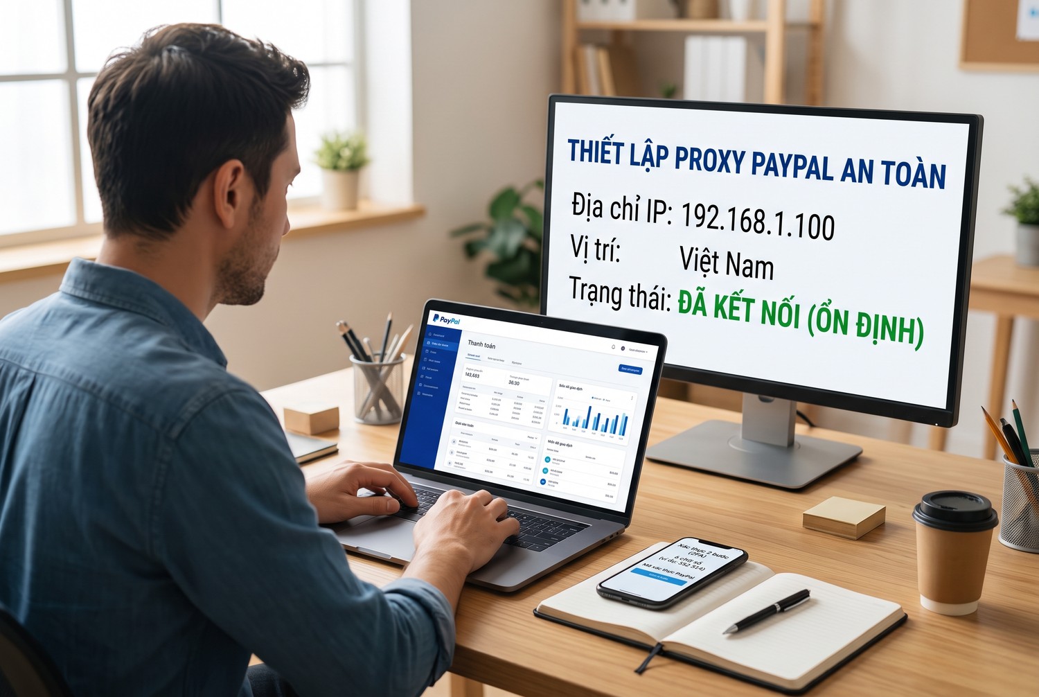 Thiết lập proxy cho PayPal an toàn